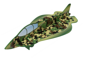 МФ 05-002 (Камуфляж) Скамейка детская Истребитель