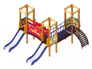 ДИК 02-1503 Детский игровой комплекс «Королевство» H=900