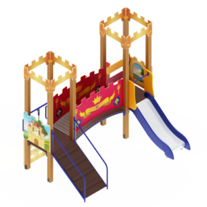 ДИК 02-1506 Детский игровой комплекс «Королевство» H=750