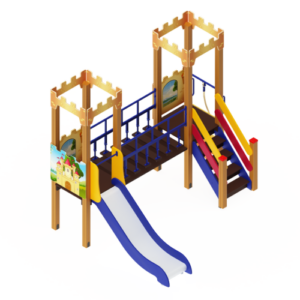 ДИК 02-1507 Детский игровой комплекс «Королевство» H=900