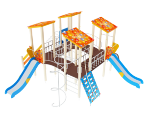 ДИК 24-405-ВНК (Пузыри) Детский игровой комплекс «Дворик детства» H=1200
